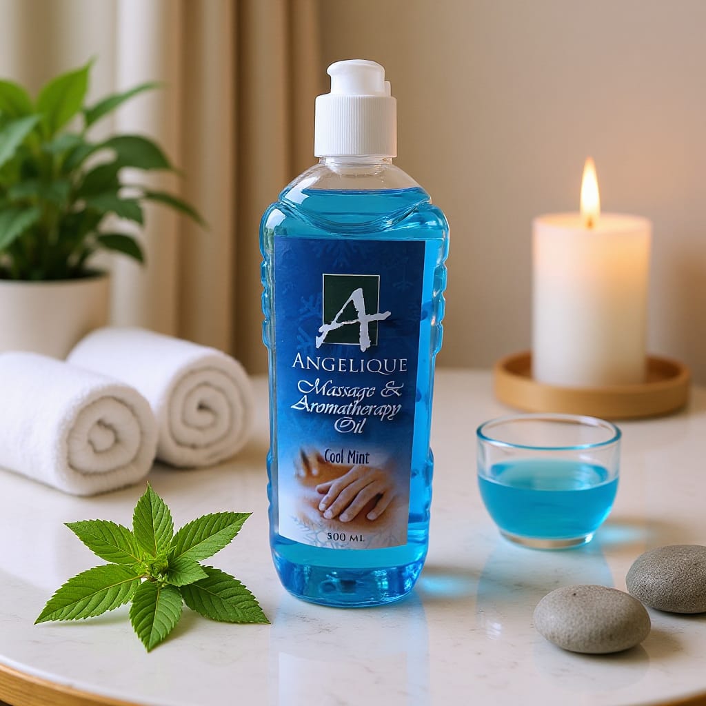 ANGELIQUE MASSAGE OIL COOL MINT  500ML